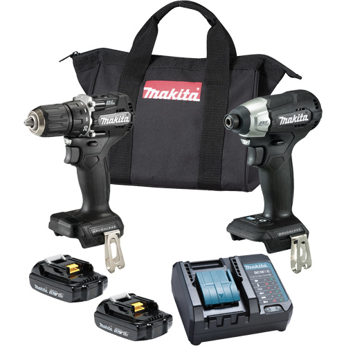 Ensemble 2 outils sous compact &agrave; moteur sans balai LXT, Lithium-ion, 18 V Brunswick Fyr & Safety