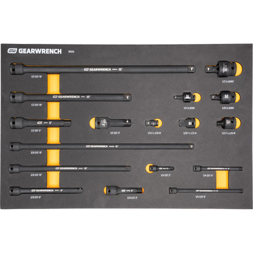 Jeu d'outils de m&eacute;canicien dans des plateaux modulaires en mousse avec conteneur de rangement, 247 morceaux Brunswick Fyr & Safety