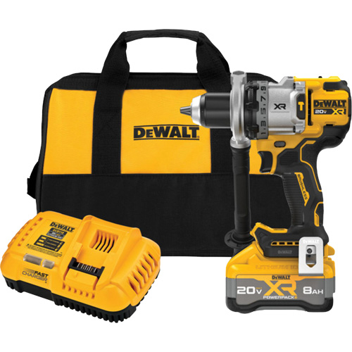 MAX* XR&reg; Brushless Cordless 3-Speed Hammer Drill Kit with XR POWERPACK Battery, 1/2" Chuck, 20 V Brunswick Fyr & Safety