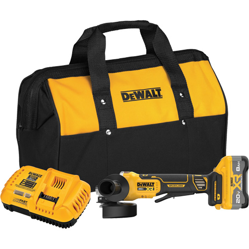 MAX* XR&reg; Brushless Cordless Angle Grinder Kit with XR POWERPACK, 4-1/2" - 5" Wheel, 20 V Brunswick Fyr & Safety