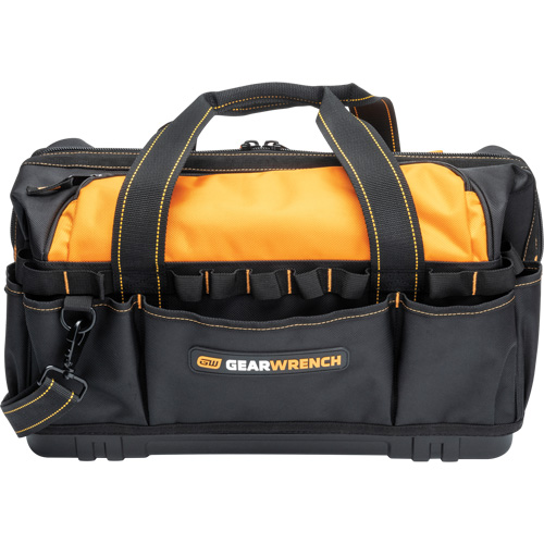 Professional 20" Tool Bag, Nylon, 33 Pockets, Black/Orange Brunswick Fyr & Safety