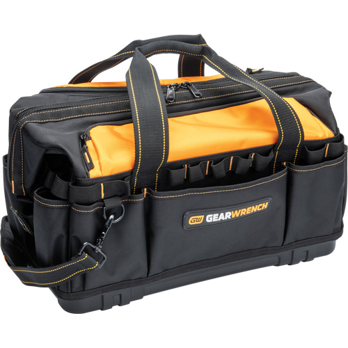 Professional 20" Tool Bag, Nylon, 33 Pockets, Black/Orange Brunswick Fyr & Safety