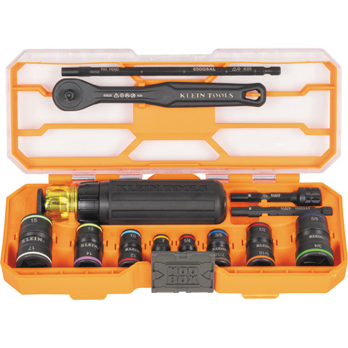 Flip-16 KNECT Ratcheting Impact Flip Socket Screwdriver Set, 13 Pcs Brunswick Fyr & Safety