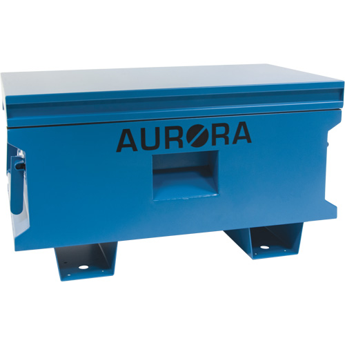 Coffre &agrave; outils de chantier, 33" x 20-3/10" x 18-3/10", Acier, Bleu Brunswick Fyr & Safety