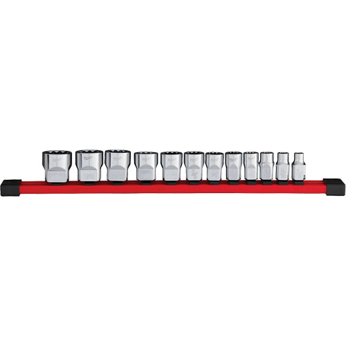 12-Point SAE Socket Set, 12 Pcs, 3/8" Drive Size Brunswick Fyr & Safety