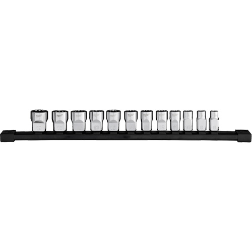 12-Point Metric Socket Set, 12 Pcs, 3/8" Drive Size Brunswick Fyr & Safety