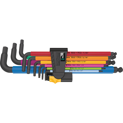 950/9 Hex-Plus Multicolour L-Key Set, 9 Pcs., Imperial Brunswick Fyr & Safety