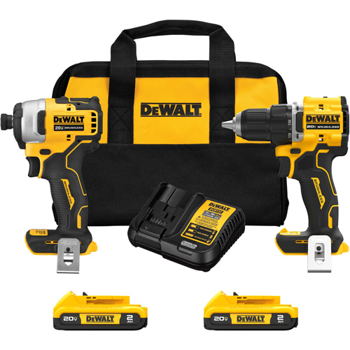 ATOMIC Brushless Compact Drill/Driver & Impact Driver Combo Kit, Lithium-Ion, 20 V Brunswick Fyr & Safety
