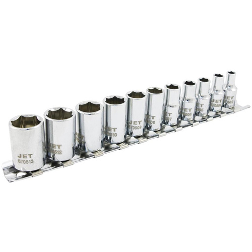 SS1411M-6 6-Point Metric Socket Set, 11 Pcs, 1/4" Drive Size Brunswick Fyr & Safety