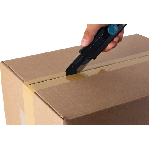 Couteau r&eacute;tractable de 25 mm READYEDGE, Acier inoxydable, Robuste, Prise en Caoutchouc Brunswick Fyr & Safety
