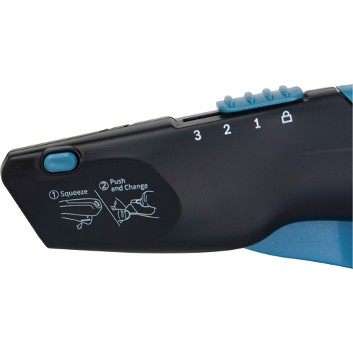 Retractable Safety Knife , Stainless Steel, Heavy-Duty, Plastic/Aluminum Handle Brunswick Fyr & Safety