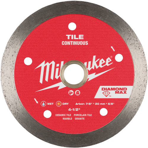 Lame diamant&eacute;e continue pour tuile DIAMOND MAX Brunswick Fyr & Safety