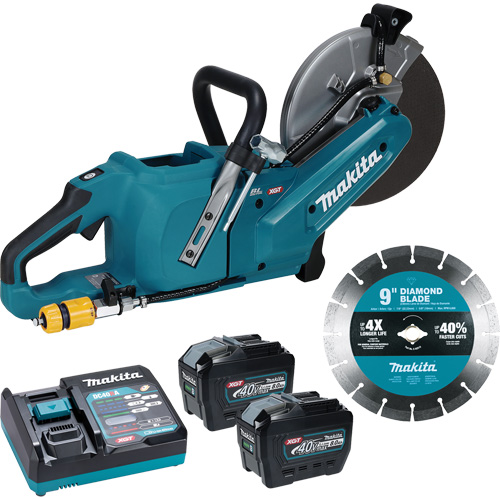 40Vmax XGT Brushless Power Cutter with 8.0Ah Batteries Kit, 9", 40 V Brunswick Fyr & Safety
