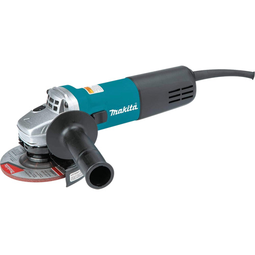 Angle Grinder with AC/DC Thumb Switch, 4-1/2", 120 V, 7.5 A, 11000 RPM Brunswick Fyr & Safety