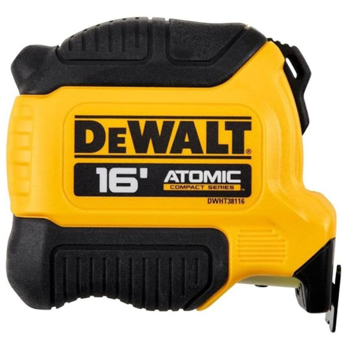 ATOMIC COMPACT SERIES Tape Measure, 16', Imperial Graduations Brunswick Fyr & Safety