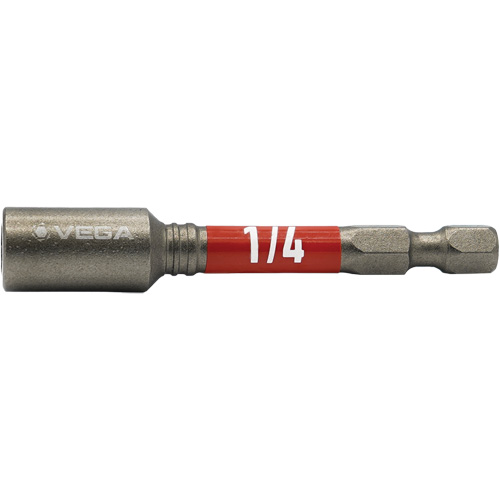 Impactech&reg; Nut Driver, 1/4" Tip, 1/4" Drive, 2-9/16" L, Magnetic Brunswick Fyr & Safety