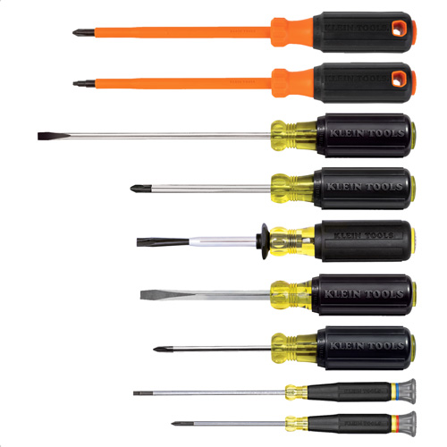 Electrician Screwdriver Set, 9 Pcs. Brunswick Fyr & Safety
