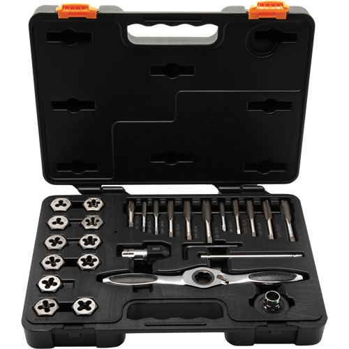 SAE Ratcheting Tap & Die Set, 27 Pieces Brunswick Fyr & Safety