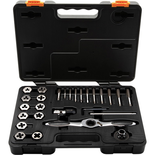 Metric Ratcheting Tap & Die Set, 27 Pieces Brunswick Fyr & Safety