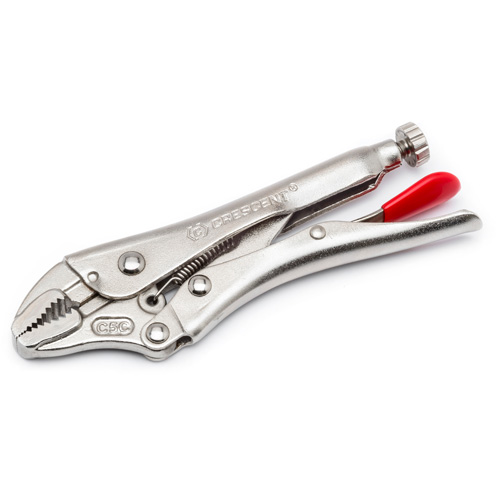 Locking Pliers with Wire Cutter, 7" Length, Curved Jaw Brunswick Fyr & Safety