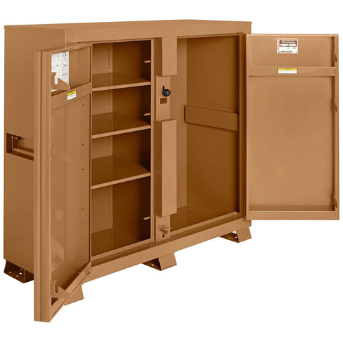 Model 111 Jobsite Cabinet with Padlock, Steel, 47.5 Cubic Feet, Tan Brunswick Fyr & Safety