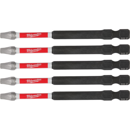 SHOCKWAVE Impact Recess Power Bits, Square, 2 Tip, 3-1/2" Length Brunswick Fyr & Safety