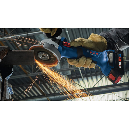 Brushless Angle Grinder with Slide Switch, 4-1/2" Wheel, 18 V Brunswick Fyr & Safety