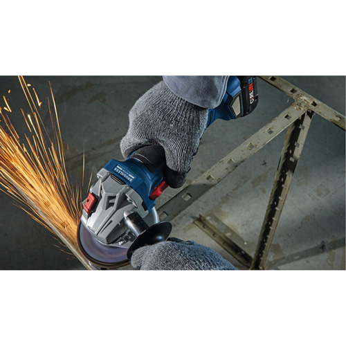 Brushless Angle Grinder with Slide Switch, 4-1/2" Wheel, 18 V Brunswick Fyr & Safety