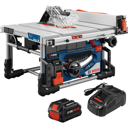 PROFACTOR 18V 8-1/4 In. Portable Table Saw Kit, 18 V, 5500 RPM Brunswick Fyr & Safety