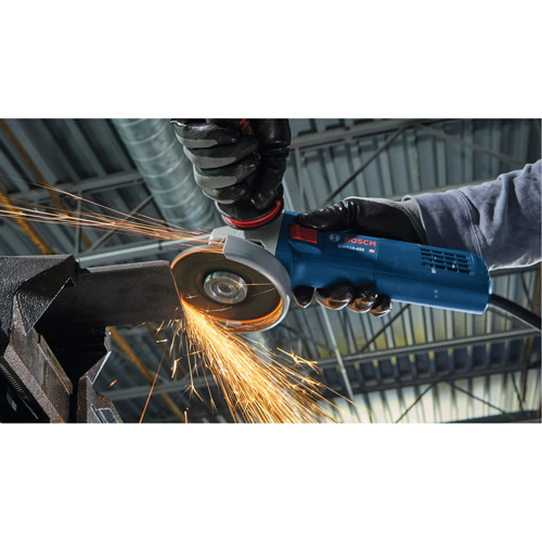 Ergonomic Angle Grinder, 4-1/2", 120 V, 10 A, 11000 RPM Brunswick Fyr & Safety