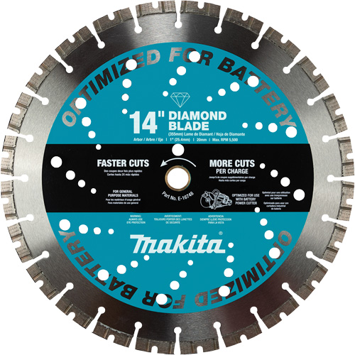 General Purpose Thin Kerf Diamond Blade, 14", Brick/Concrete/Stone Use Brunswick Fyr & Safety