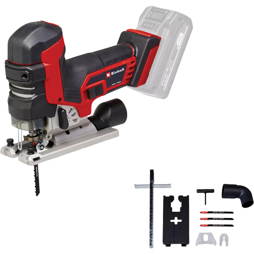 Scie sauteuse professionnelle &agrave; vitesse variable avec poign&eacute;e champignon sans fil (outil seulement), 18 V, Lithium-ion, 0-3500 coups/min, 1-1/32" Longueur de la course Brunswick Fyr & Safety
