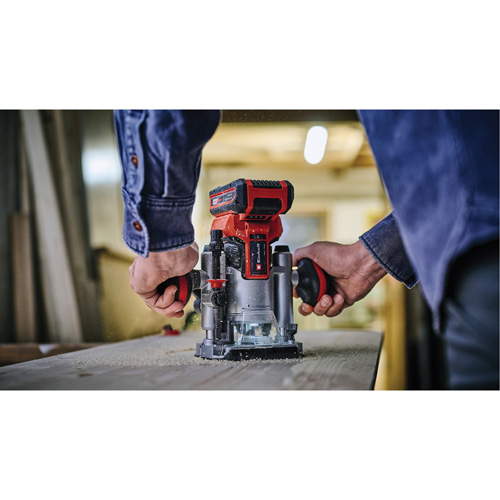 Professional Cordless Compact Router with Fixed Base & Plunge Base (Tool Only) Brunswick Fyr & Safety