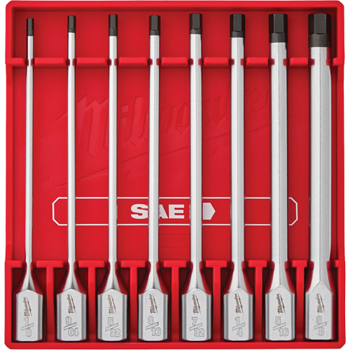 Long SAE Bit Socket Set, Hex, 3/8" Drive, 8 Pcs Brunswick Fyr & Safety
