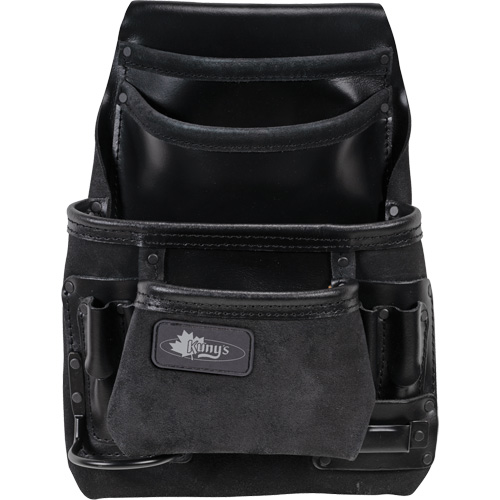 Sac robuste Phantom pour clous et outils, Cuir, 10 pochettes, Noir Brunswick Fyr & Safety