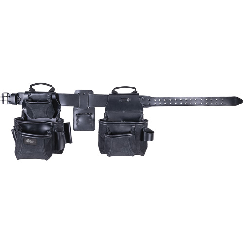 Ensemble de tabliers robustes Phantom 4 morceaux, Cuir, Noir Brunswick Fyr & Safety