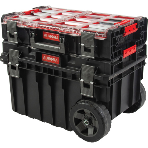 Ensemble roulant de coffres &agrave; outils Arx de 2 morceaux, 23-4/5" x 16" x 20-3/5", Noir Brunswick Fyr & Safety