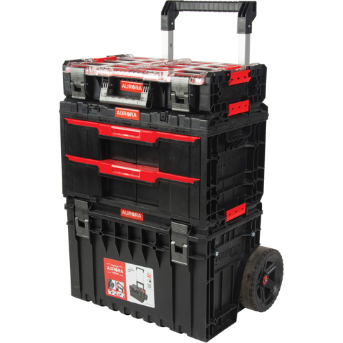 3-Piece Arx&reg; Rolling Toolbox Base Set, 25-1/5" x 19" x 42-2/5", Black Brunswick Fyr & Safety