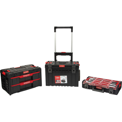 3-Piece Arx&reg; Rolling Toolbox Base Set, 25-1/5" x 19" x 42-2/5", Black Brunswick Fyr & Safety