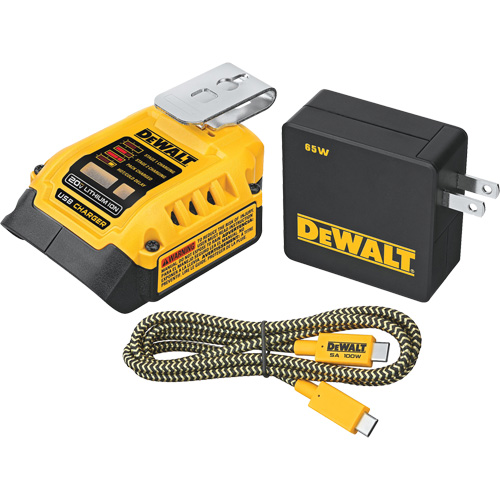MAX*/FLEXVOLT &reg; 5 Amp USB Charging Kit, 20 V, Lithium-Ion Brunswick Fyr & Safety