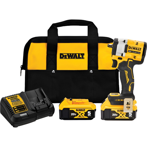 ATOMIC MAX* Cordless Impact Wrench With Hog Ring Anvil Kit, 20 V, 3/8" Socket Brunswick Fyr & Safety