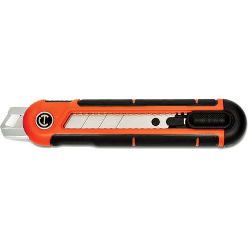 25mm Snap Off Blade Retractable Knife, Steel, Plastic Handle Brunswick Fyr & Safety