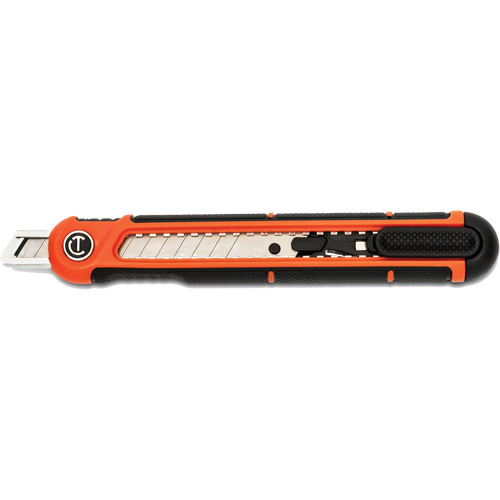 9mm Snap Off Blade Retractable Knife, Steel, Plastic Handle Brunswick Fyr & Safety