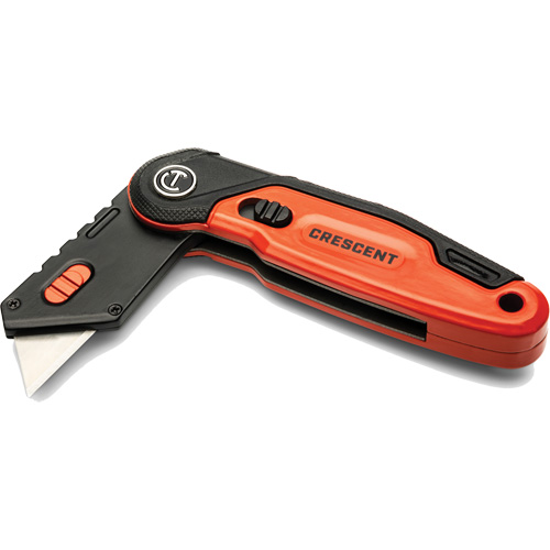 Folding Utility Knife, 1" Blade, Steel Blade, Aluminum Handle Brunswick Fyr & Safety