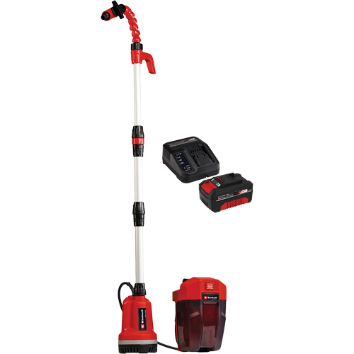 Pompe &agrave; eau propre pour baril de pluie sans fil avec batterie 4 Ah et ensemble de d&eacute;part de chargeur, 18 V, 792,5 gal./min Brunswick Fyr & Safety