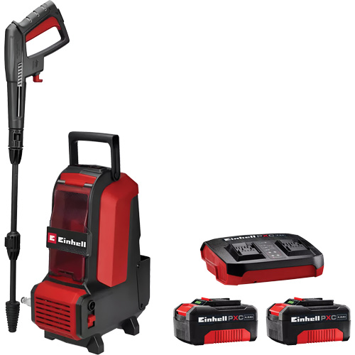 Laveuse &agrave; haute pression sans fil avec batterie 4 Ah PXC et ensemble de d&eacute;part de chargeur, &agrave; pile, 1522 psi, 1,23 gal./min Brunswick Fyr & Safety