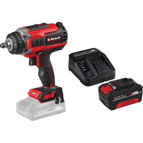 Cl&eacute; &agrave; chocs professionnelle sans fil avec batterie 4 Ah PXC et ensemble de d&eacute;part de chargeur, 18 V, Mandrin 1/2" Brunswick Fyr & Safety