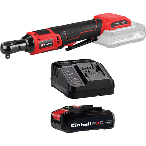 Cordless Ratchet with 2.5Ah PXC Battery & Charger Starter Kit Brunswick Fyr & Safety