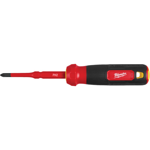 Tournevis &agrave; embouts interchangeables &agrave; tige articul&eacute;e isol&eacute; 1000 V, 2-en-1, 8-4/5" lo, Prise Coussin&eacute;e Brunswick Fyr & Safety