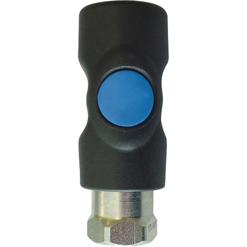 Raccord industriel rapide TOPQUIK S1, Composite en polyester/Acier inoxydable, 1/4", NPT femelle, 174 PSI Brunswick Fyr & Safety